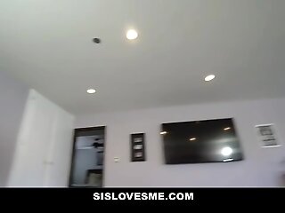 SisLovesMe - Stepsis & Horny GF play dirty with My cock