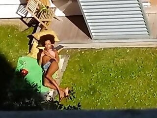 HOT GIRL NEXT BLOCK IN TINY SHORT SHORT TEASING AROUND