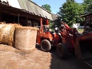 Chubby German Girl Fucked On Farm