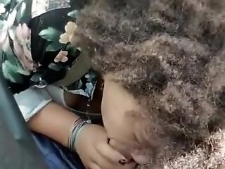 Ebony Tinder teen 18+ gives risky road head at 100mph!