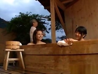 Arousing Japanese AV Model gets fucked after a bath