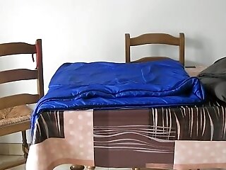 Unshaven mature blonde and her horny lover