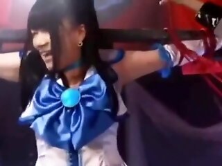 Japanese heroine tickling 01