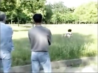 Public Lesbian Masturbating in France