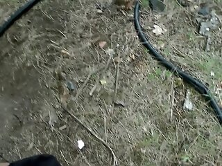 Public nudity and sex session with hot blonde