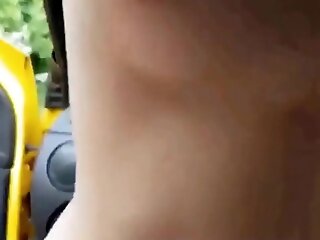 Sex im Auto mit einer Br&uuml nette Schlampe