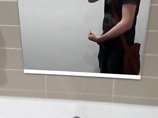GERMAN UNIVERSITY PUBLIC TOILET RISKY WANK AND CUM