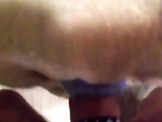Homemade sex toy pillow humping cum