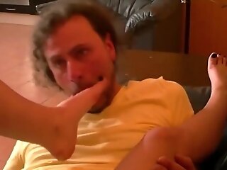 Foot Fetish Domination - Slave Man Humiliated