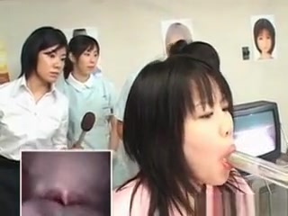 Asian Cute Patient Gets Pussy Checked At The Gynecologist