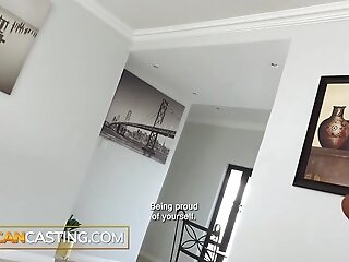 Huge Natural Black Tits Amateur Deepthroat Blowjob in Fake Job Interview