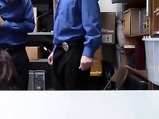 Ziggy Star got two officers cocks to suck and fuck